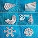 actoper Magnetic Cube 3mm 216pcs Magnets Blocks Multi-Use Square Cube Magnets Toy Stress Relief Toys for Kids (Silver)