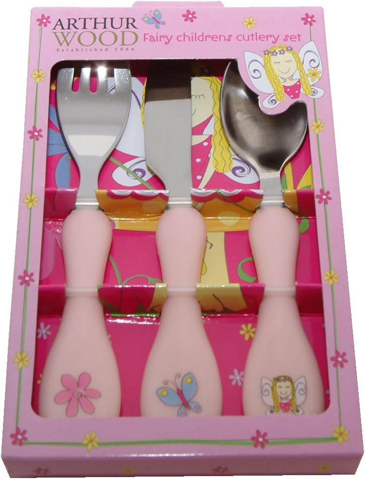 Arthur Wood Fairy 3 Piece Kids Cutlery Set