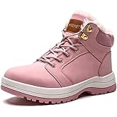 visionreast Men Womens Winter Snow Boots Insulated Outdoor Hiking Shoes Fur Lined Warm Boots