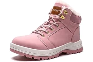 visionreast Men Womens Winter Snow Boots Insulated Outdoor Hiking Shoes Fur Lined Warm Boots