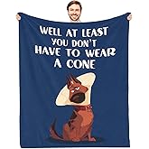 TUCVHOX Get Well Gifts for Women Men After Surgery, Get Well Soon Blanket, 60"x50" - Funny Surgery Recovery Gifts - Feel Better Gift - Hospital Gift for Men, Mens Comfort Blankets for Healing (Blue)