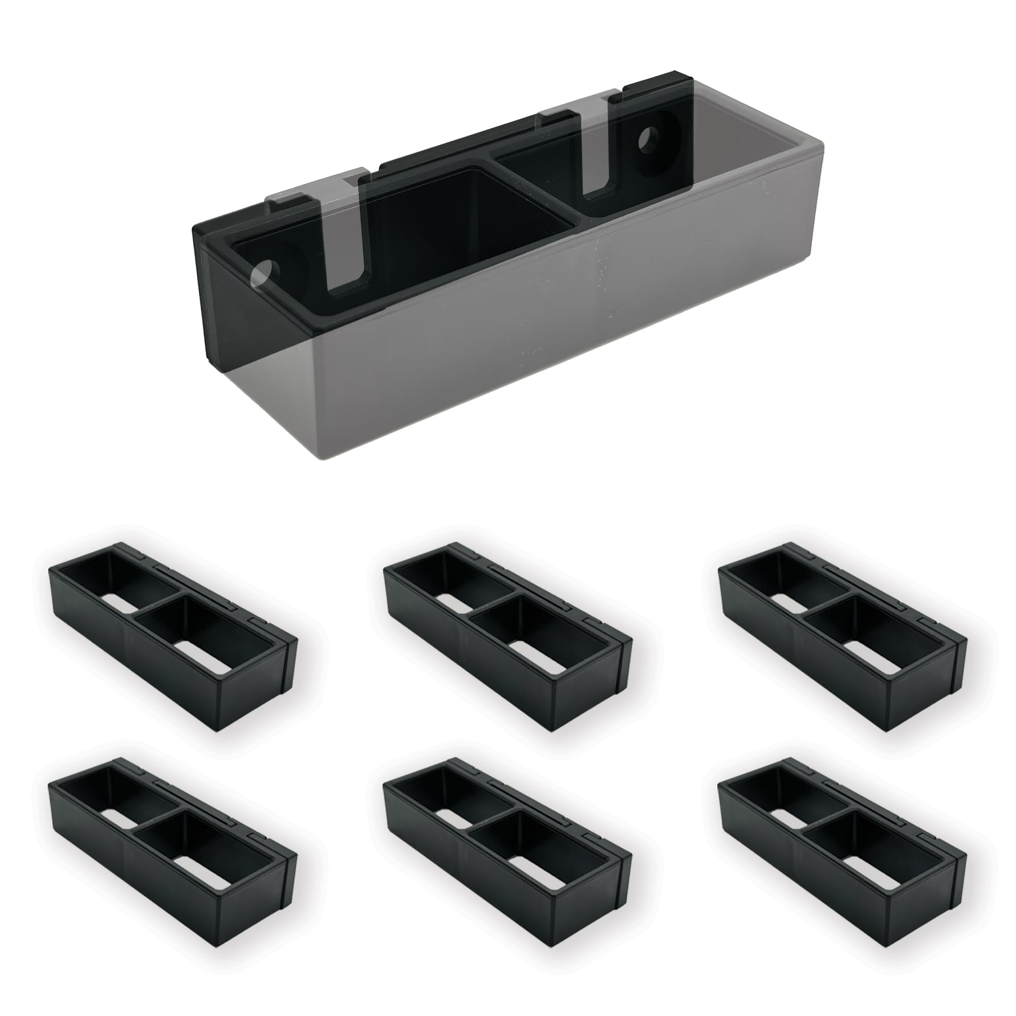 StealthMounts Wall Hive System Duel Holder | 6 Pack | Mounts for Tools Storage | Made in The UK