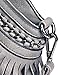 JOYSON Women Handbags Hobo Shoulder PU Leather Fashion Bag Tassels Gray