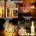 Solar String Lights, Ankway 200 LED Fairy Lights 8 Modes 3-Strands Copper Wire 72 ft Waterproof IP65 Solar String Lights Outdoor Indoor Patio Garden Christmas Decorative (Warm White)