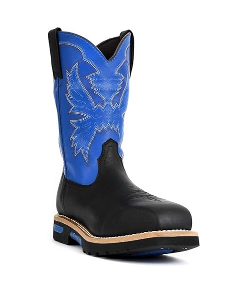 black slip resistant cowboy boots