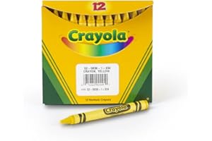 Crayola Crayons in Yellow, Bulk Crayons, 12 Count