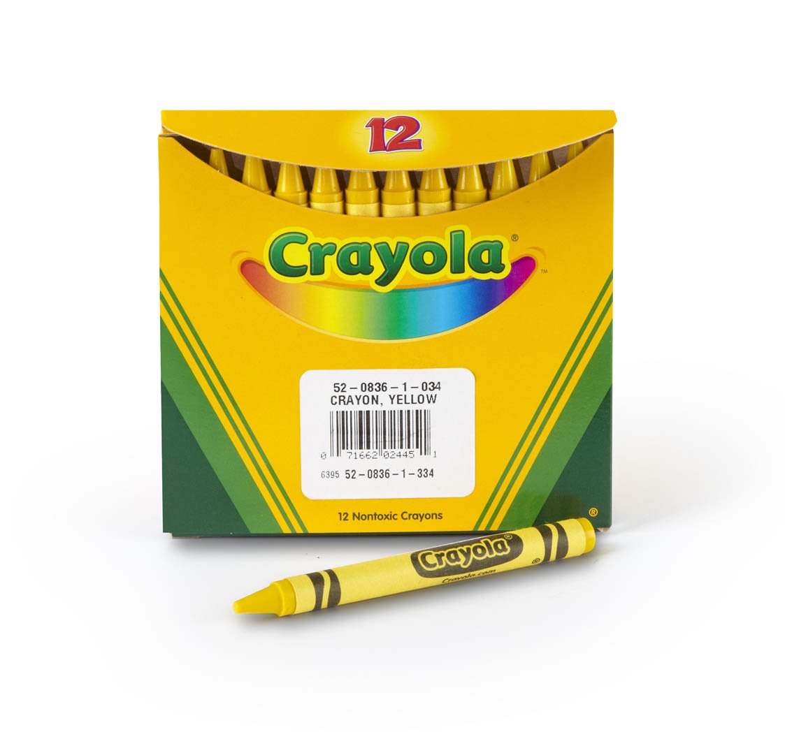 Crayola Bulk Crayons 12 Ct Yellow