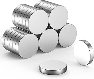 Homcosy Ultra Strong Mini Permanent Neodymium Magnets Super Magnets, 30PCS Magnets for Fridges, Magnetic, Whiteboard, Memo Board, Magnetic Strips(12x1.7mm)