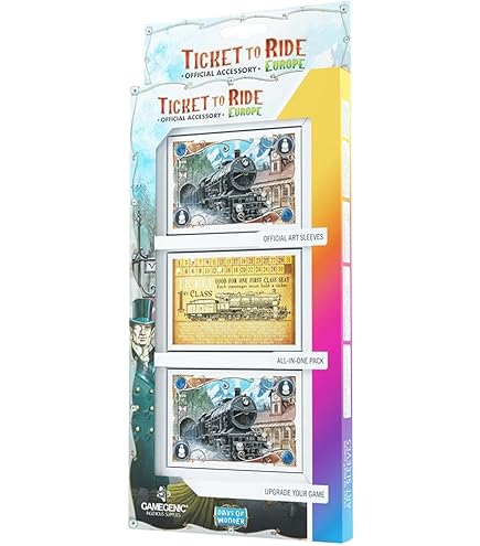 Amazon.com: Gamegenic Ticket to Ride Official Art Sleeves | All-in-One Pack  of 152 Card Sleeves | Card Game Holder | Designed for Use with The Ticket  to Ride Board Game