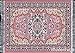 Inusitus Set of 4 Dolls House Rugs for Dollhouse Furniture - Miniature Woven Dollhouse Carpet (Various Flower Patterns)