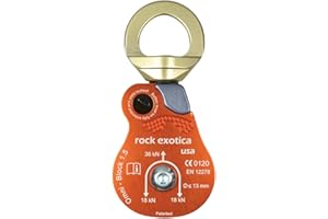 Rock Exotica Omni-Block Swivel Pulley – High-Strength Swivel Pulley with Sideplate Access for Rigging – Made in The USA