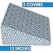 Acid Reflux 12'' Wedge Pillow - Memory Foam Bed Wedges. Pillows for Support, Pregnancy, Snoring, Sleep & Elevation (25”x25”x12”) Plush Gel Elevating Leg Cushion, 2 Removable Washable Covers Included
