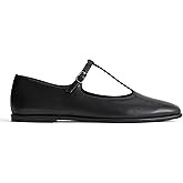 Everlane Womens The Leather T-Strap Flat