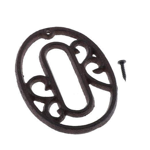 B Blesiya Creativo Diy Placa De Puerta De Hierro Fundido Carta