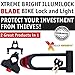 XTREME BRIGHT ILLUMILOCK BLADE Bike U-Lock, Headlight & Taillight Combination All-in-One. Hi Tech Security, Safety & Convenience for you and your bike
