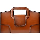 ZLMBAGUS Women Vintage Flap Tote Top Handle Satchel Handbags PU Leather Clutch Purse Shoulder Bag