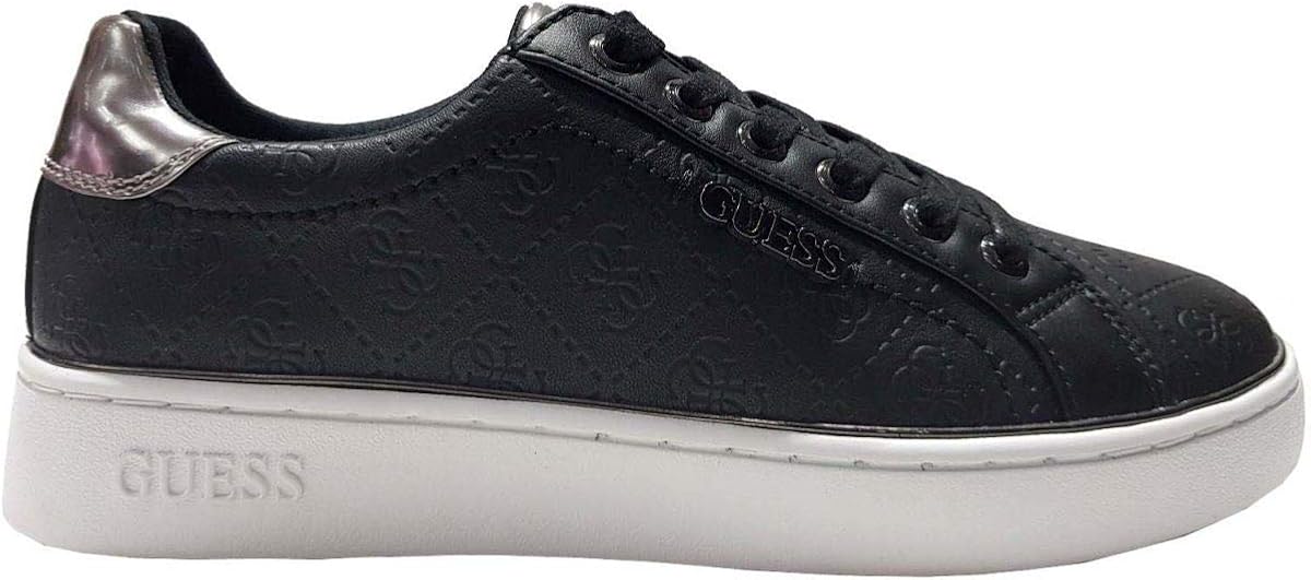 womens black guess trainers