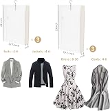 TAILI Hanging Vacuum Storage Bags 6 Pack Space Saver Wardrobe Organizer view 2