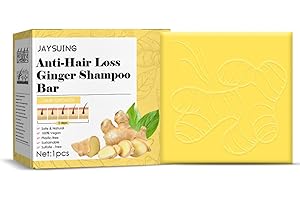 Domary 1Pc Anti-Hair Loss Ginger Shampoo Bar Oil Increasing Hair Nourish Hair Root Hair Growth