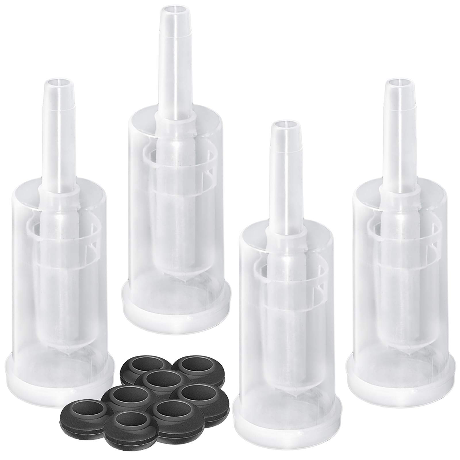 GLOBALDREAM Airlocks Set for Home Brewing, 4pcs Air Lock Bubble Airlock and 20pcs Silicone Grommets for Preserving, Brewing, Making Wine, Fermenting Sauerkraut, Kimchi