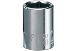 CRAFTSMAN Shallow Socket, SAE, 1/4-Inch Drive, 7/16-Inch, 6-Point (CMMT43498)