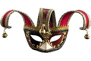 Sheliky Men's Masquerade Mask Costume Mask Vintage Venetian Carnival Cosplay Mask Halloween Party Mask