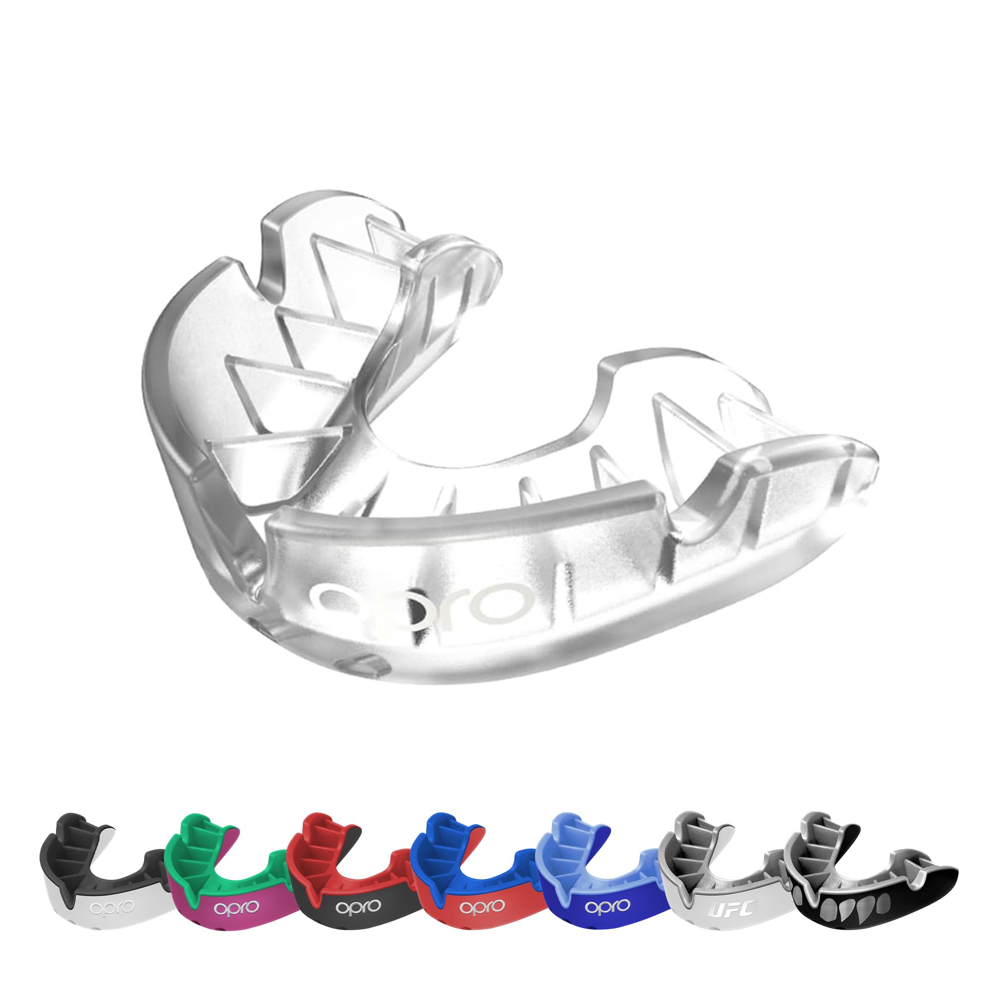 OPRO Silver Level Mouthguard Essential Fit – Gum Shield Adult and Kids – OPRO Mouth Guard Boxing and MMA, Easy Self-Fit Gum Shield Rugby and Hockey – Superior Protection with Dental Warranty — image 1