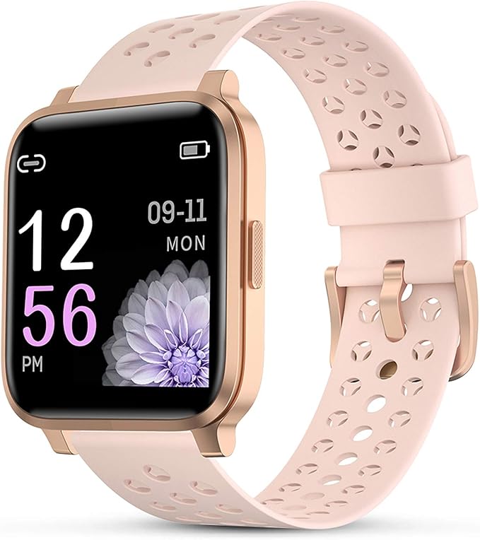 Smartwatch Femme, Ecran Tactile Complet Etanche Montre Connectée