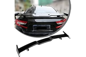 AURAROAD Rear Spoiler Wing Compatible with 2018-2022 8th Gen Camry/10th Gen Accord Sedan 4 Door Lip Highkick Rear Spoiler Sporty SE/LE/XLE/Hybrind TRD Style ABS Rear Boot Lid Wing Trunk Spoiler, Glossy Black