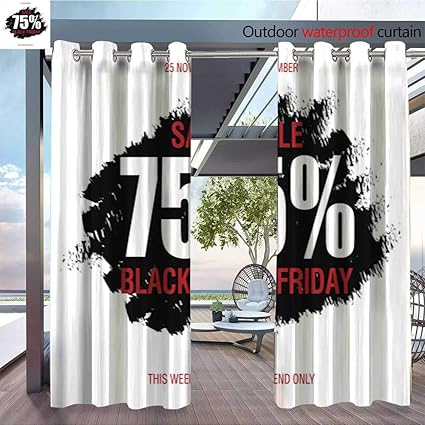 Amazon Com Outdoor Curtainblack Friday Sale Inscription Best