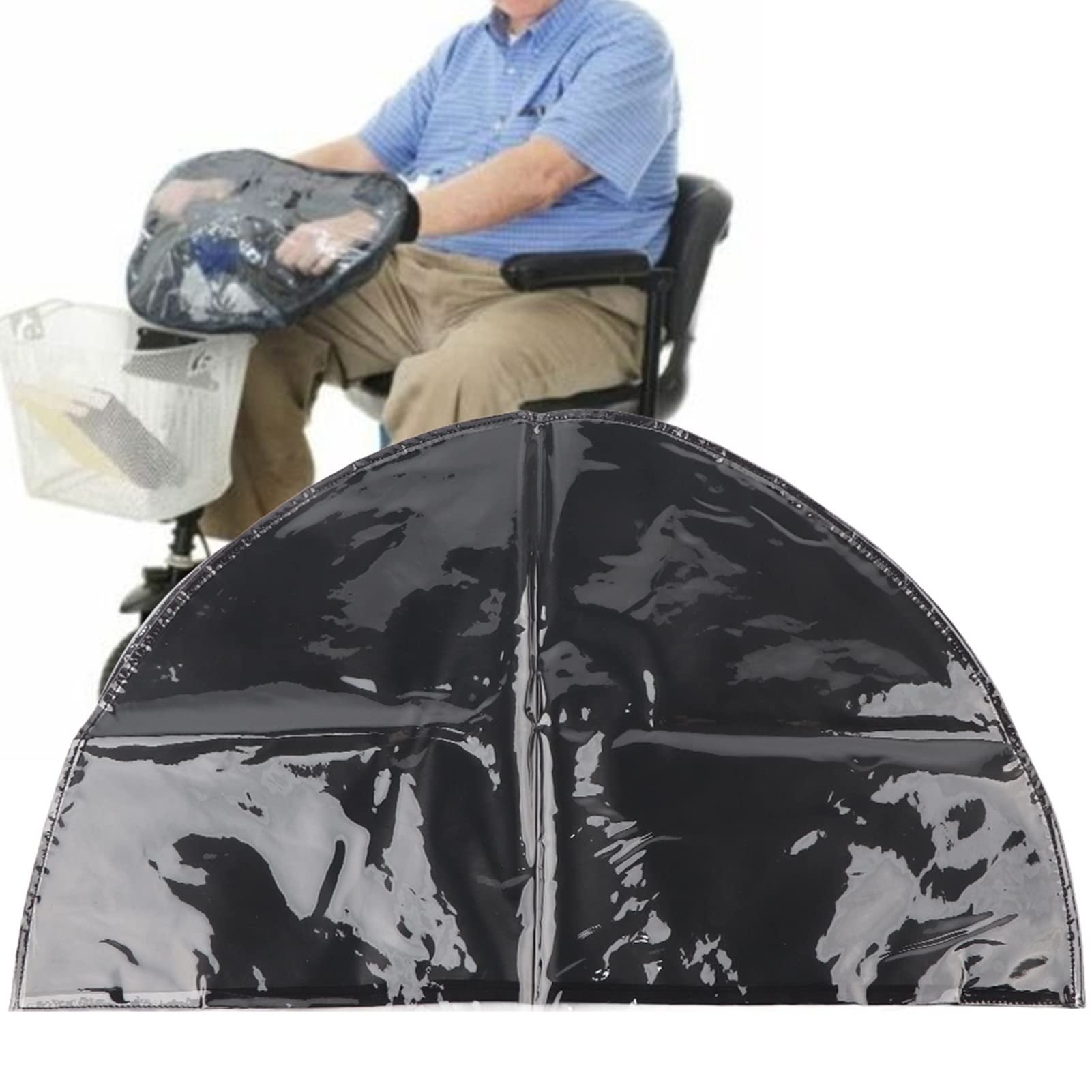 Mobility Scooter Accessories, Waterproof Dust Proof Cover Accessory, Foldable Mobility Scooter Control Panel Tiller Rain Panel Cover 26.4x14.2in, Light Weight, Foldable Design