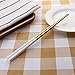 Jili Online 1 Pair Stainless Steel Chopsticks EcoFriendly Square Tableware Metal Cutlery - White Gold