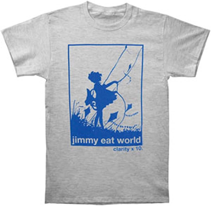 Jimmy Eat World Men's Clarity Slim Fit T-Shirt Grey