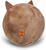 Petface Round Owl Plush Ball Dog Toy with Squeaker view 5