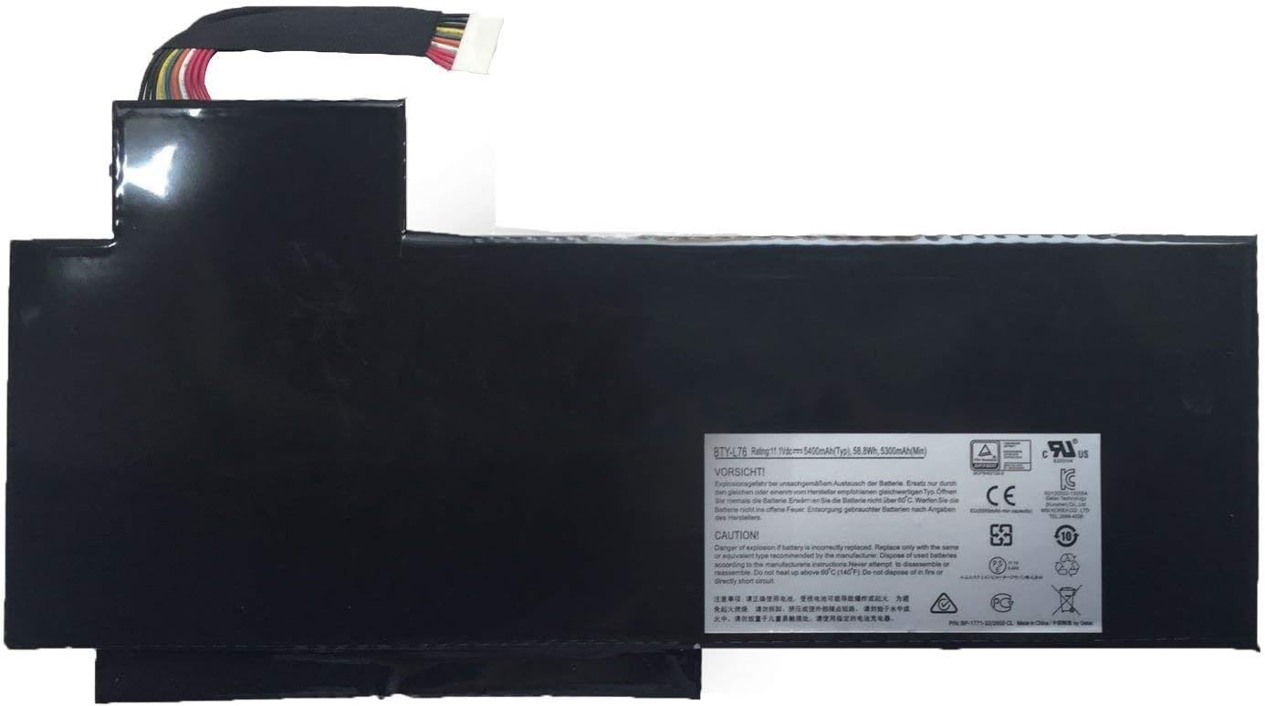 ASKC 5400mAh 58.8Wh BTY-L76 Battery for MSI 2PE-025CN 2QE-083CN GS70 2PE-026CN, GS70 2QE-084CN, GS70 2QD-487CN