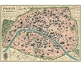 Decorative Wrap 20X28 Paris Map
