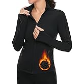 VUTRU Women's Workout Yoga Jacket Full Zip Running Track Jacket Fleece Athletic Jacket