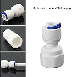 1/4" Female Thread Straight x 1/4" PE Hose OD