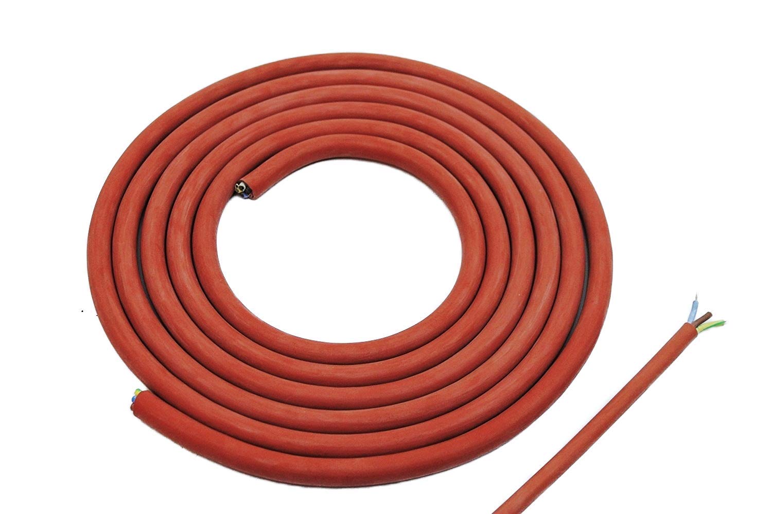 Doubl Eyou Geovlies & Building Materials® Silicone Cable 5 x 1.5 mm Cutting 4 m Cable Cables – Heat Resistant, Ideal for Use in The Sauna