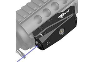 Votatu P4L-B Blue Laser Sight for Picatinny, Tactical Rifle Laser Beam with Strobe Function, USB Magnetic Rechargeable