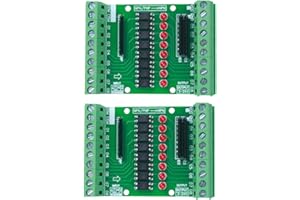 DONGKER Optocoupler Isolation Board,DC 3.3V 5V PNP NPN 8-Channel Signal Converter Opto Voltage Isolation Module Driver Photoelectric Isolated Module