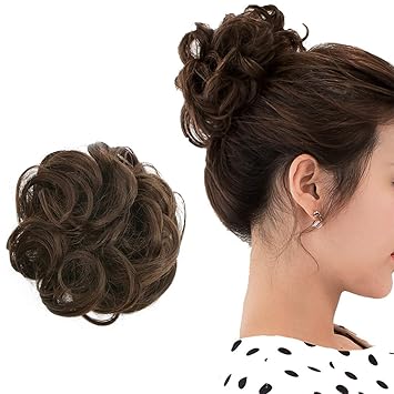 Amazon Com Prettywit Hair Bun Extensions Messy Synthetic