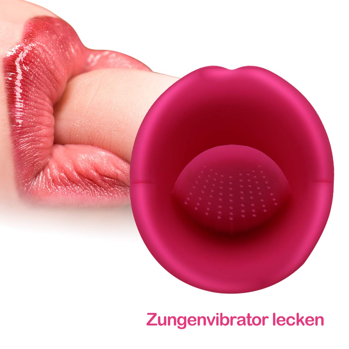 G Spot Clitoral Vibrator Silicone 10 Speed Vibrating Clitoris Vagina Stimulator,Remote Control Oral Tongue Massage Vibrating Sex Toy for Women