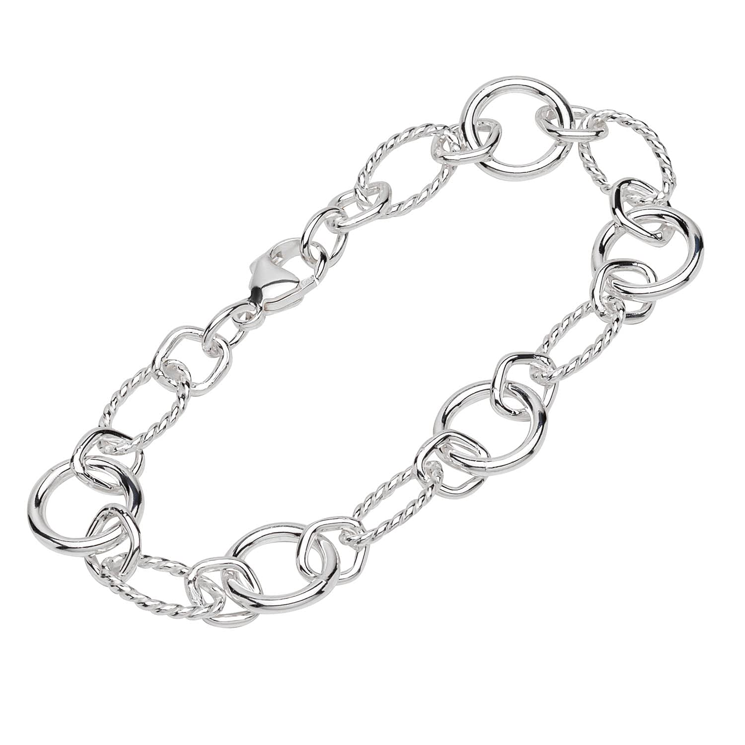 NKlaus bracelet 925 Sterling Silver 20cm designer chain ladies designer bracelet chain new 12764