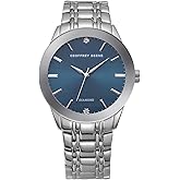 Geoffrey Beene Men's Metal Dress Watch Classic Quartz, Elegant Design, Water-Resistant