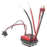 360A Electronic Speed Controller, RC Crawler Car Bidirectional Brushed Waterproof ESC RC Car Off Road Truck RC Boat (T-Plug)