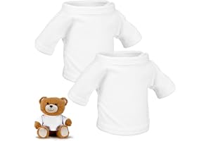 Toyvian Bear Doll Clothes 2 Pcs Reusable Doll Dress up Outfit for Stuffed Animal Accessories 7.87X4.52X0.39In Soft Bear Costu