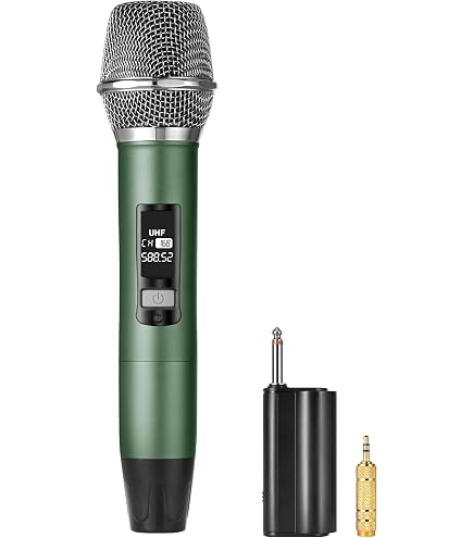 Amazon.com: XZL Professional Wireless Microphone, Rechargeable UHF