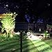 Solar Spotlight, Hallomall Dual Head Adjustable Solar Wall /In-ground 2-in-1 Outdoor Lights, 350Lumens Max 6LED Waterproof Landscape Lighting for Pathway Driveway Deck Lawn