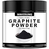 Ninesung Pure Graphite Powder, 10 LB Graphite Lubricant- 44-Micron Ultra-Fine Pure Graphite's Powder, Graphite for Sketching, Drawing, Pencils, Locks (10 LB)